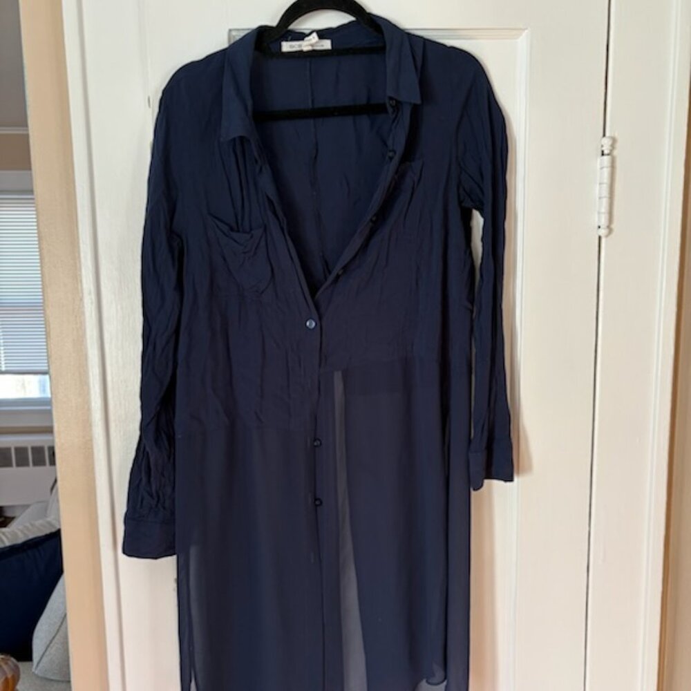 BCBGeneration Button Up Long Sleeve Blouse